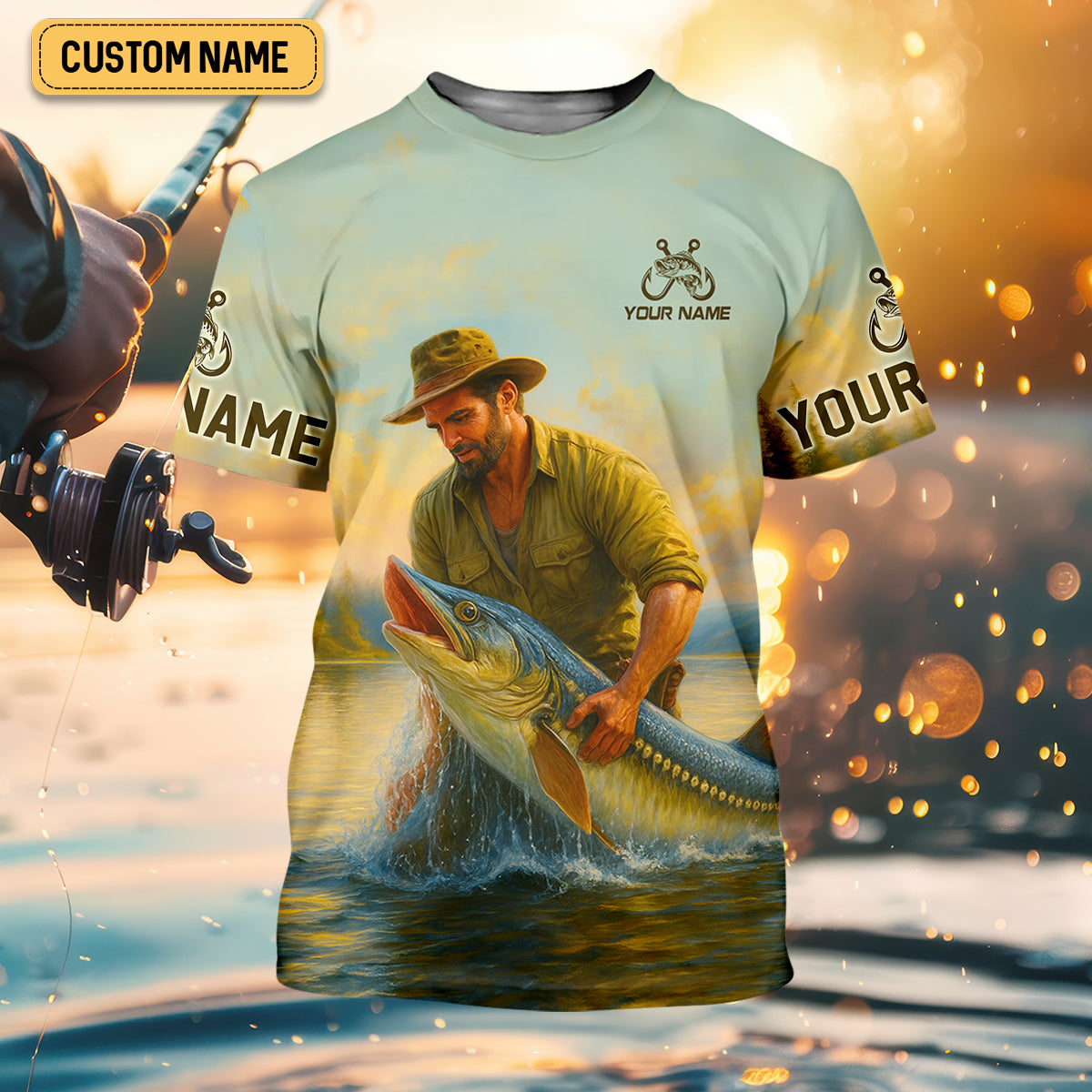Born To Fish Forced To Work SPF Shirt For Men, Funny Fishing Shirt, Gift For Fisherman