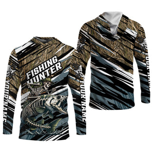 Fishing Hunter Camo Fishing Shirt, UV Protection Shirt, Presents For Fishermen