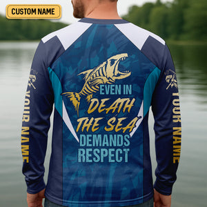 Marlin Fishing SPF Shirts, Dead Man and The Sea Fishing Shirts For Men, Funny Fisherman Gift