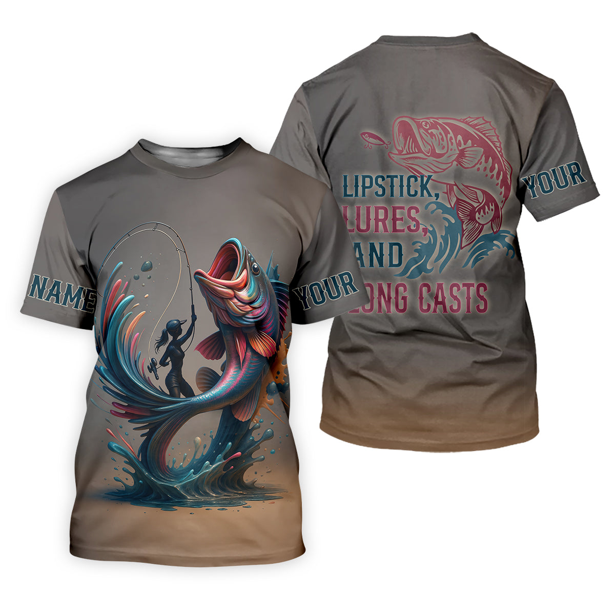 Women's Long Sleeve Fishing Shirts, Funny Fishing Shirt, UV Protection Clothing