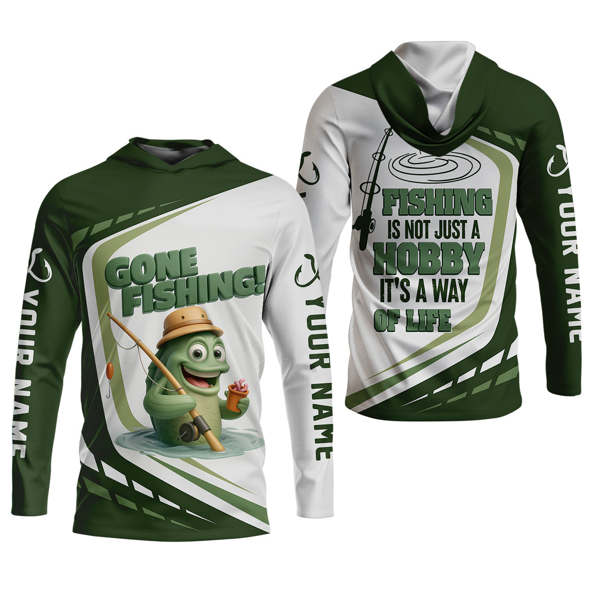 Gone Fishing, Fishing Is Not Just A Hobby, It's A Way Of Life Women SPF Shirt, Women Fishing Shirt, Funny Fishing Shirt
