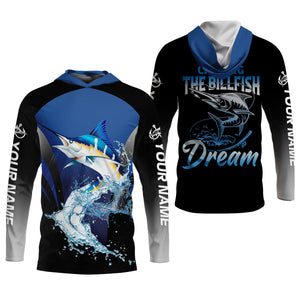 Marlin Fishing, Chasing The Billfish Dream Fishing Women SPF Shirt, Women Fishing Shirt, Funny Fishing Shirt