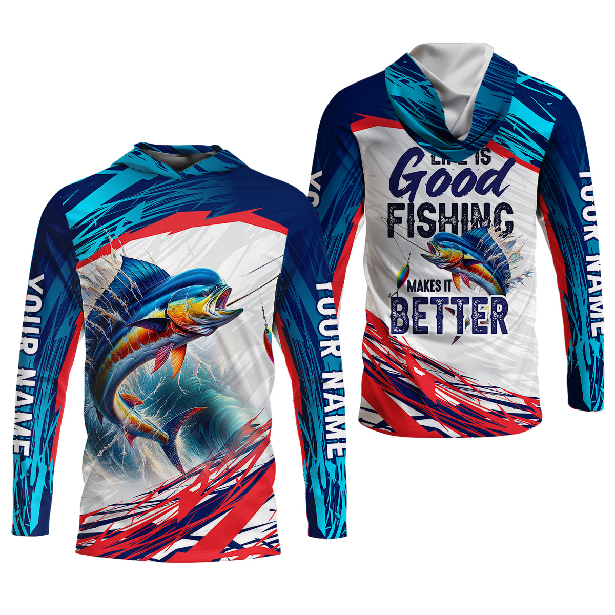 Life Is Good Fishing Makes It Better SPF Shirts, Fishing Shirts For Men, Funny Fisherman Gift