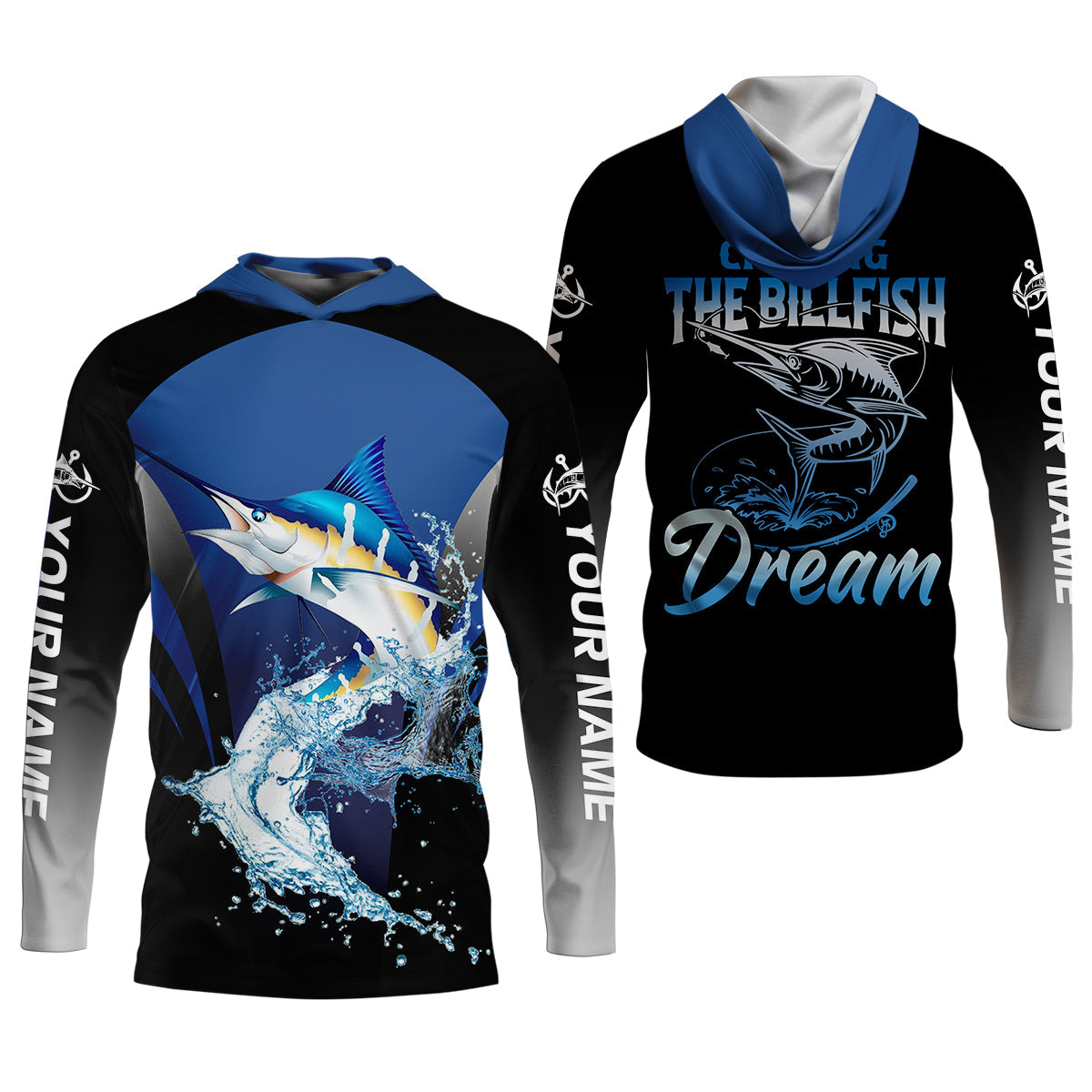 Marlin Fishing, Chasing The Billfish Dream SPF Shirts, Fishing Shirts For Men, Fisherman Gift