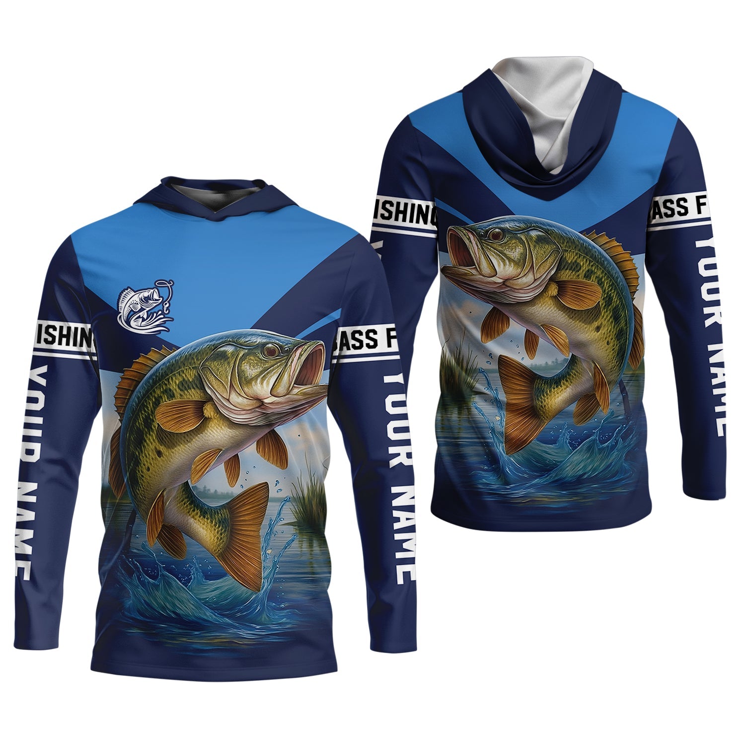 Largemouth Bass Fishing SPF Shirt For Men, Fisherman Outfit, Gift For Fisherman