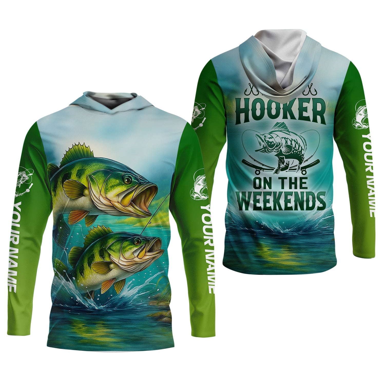 I'm A Hooker Fishing UV Shirts, Funny Fishing Shirt, Women Fishing Shirt, Bass Fishing