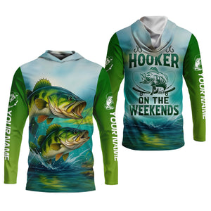 I'm A Hooker Fishing UV Shirts, Funny Fishing Shirt, Women Fishing Shirt, Bass Fishing