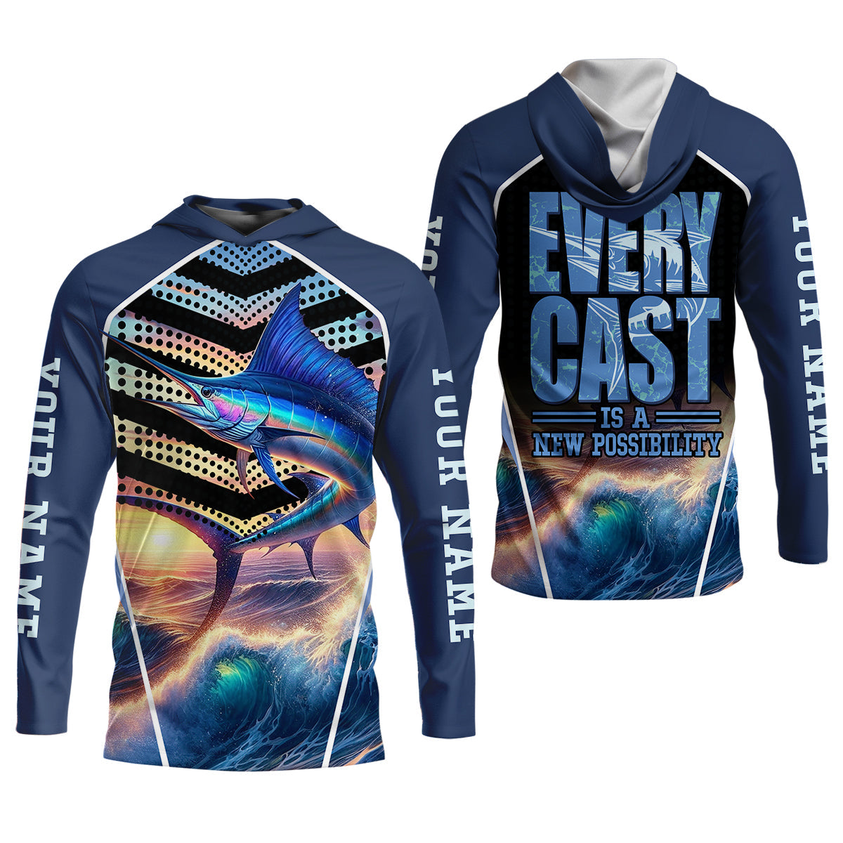 Every Cast Is A New Possibility Mens Fishing Shirts Long Sleeve, SPF Shirt For Men, Fishing Shirts For Men