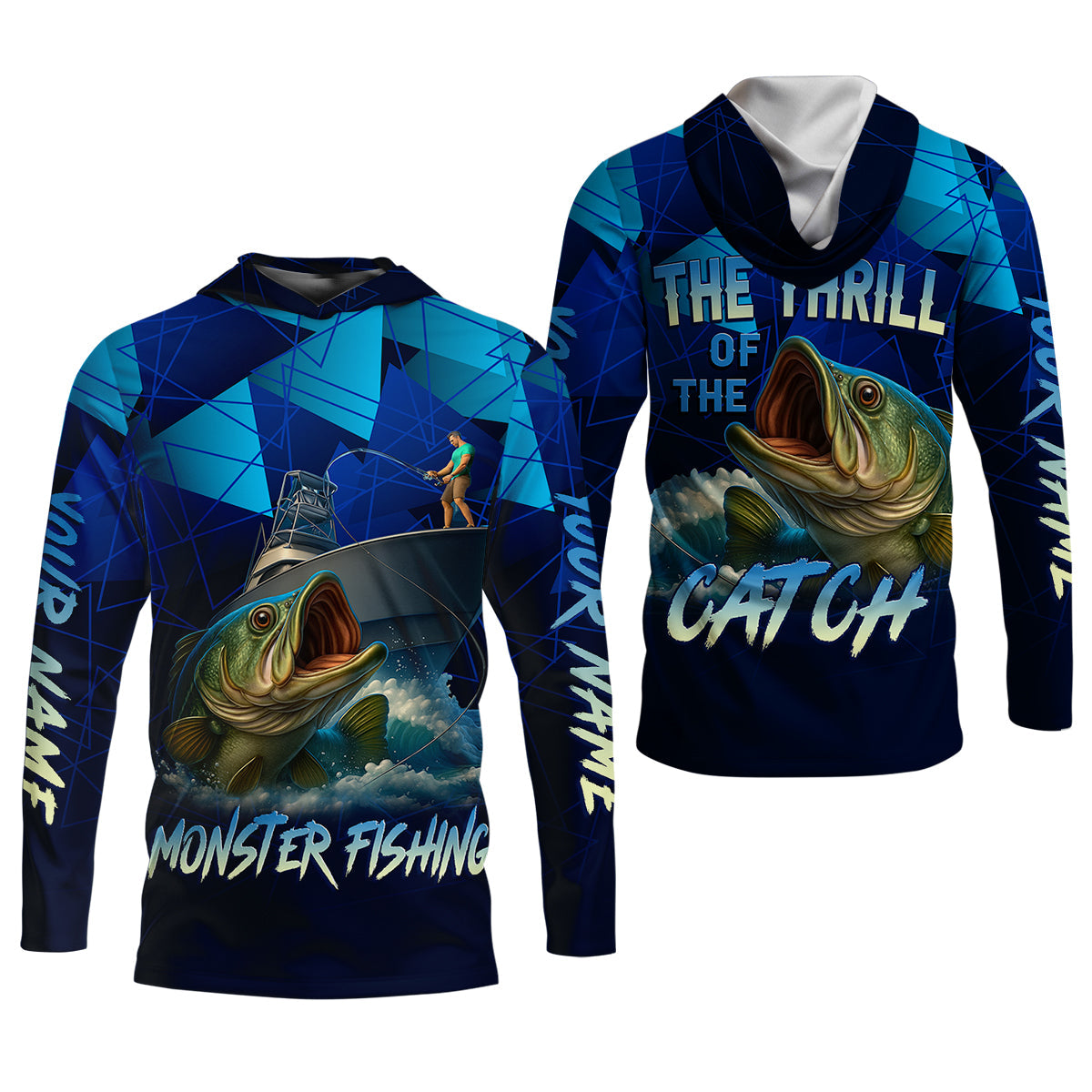 Monster Fishing SPF Shirts, The Thrill of The Catch Fishing Shirts, Fishing Shirts For Women, Ladies Fishing Shirts