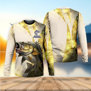 Bass Fishing Shirt, SPF Long Sleeve Shirts Womens, Custom Fishing Shirt, Women Fishing Shirt