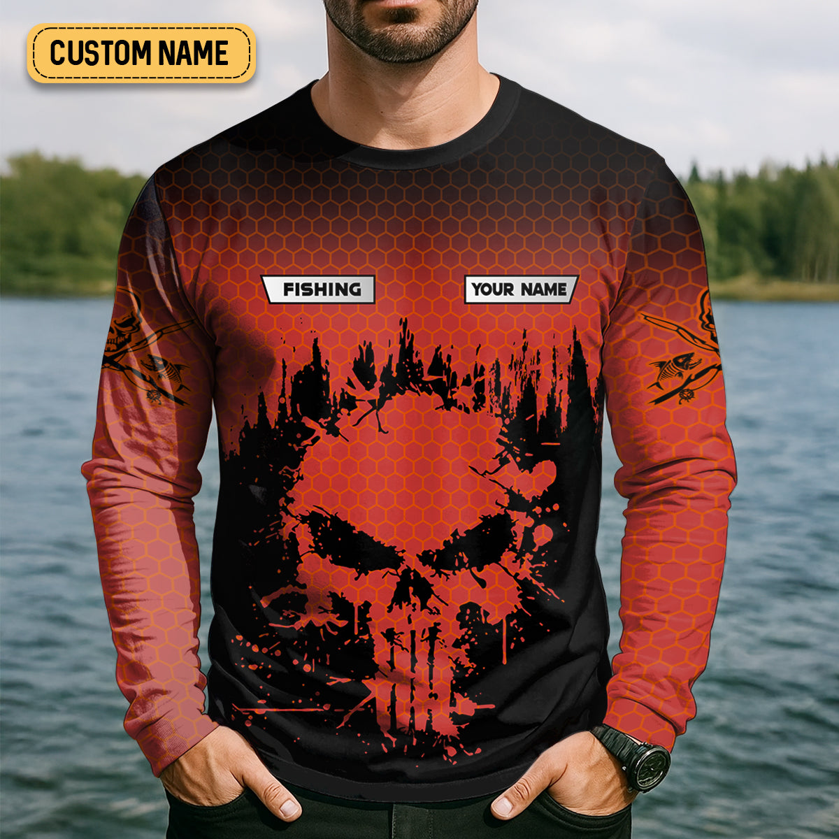 Fishing Saved Me From Being A Pornstar Red Fishing Shirt, Funny Fishing Shirt, SPF Shirt For Men, Gift For Fisherman