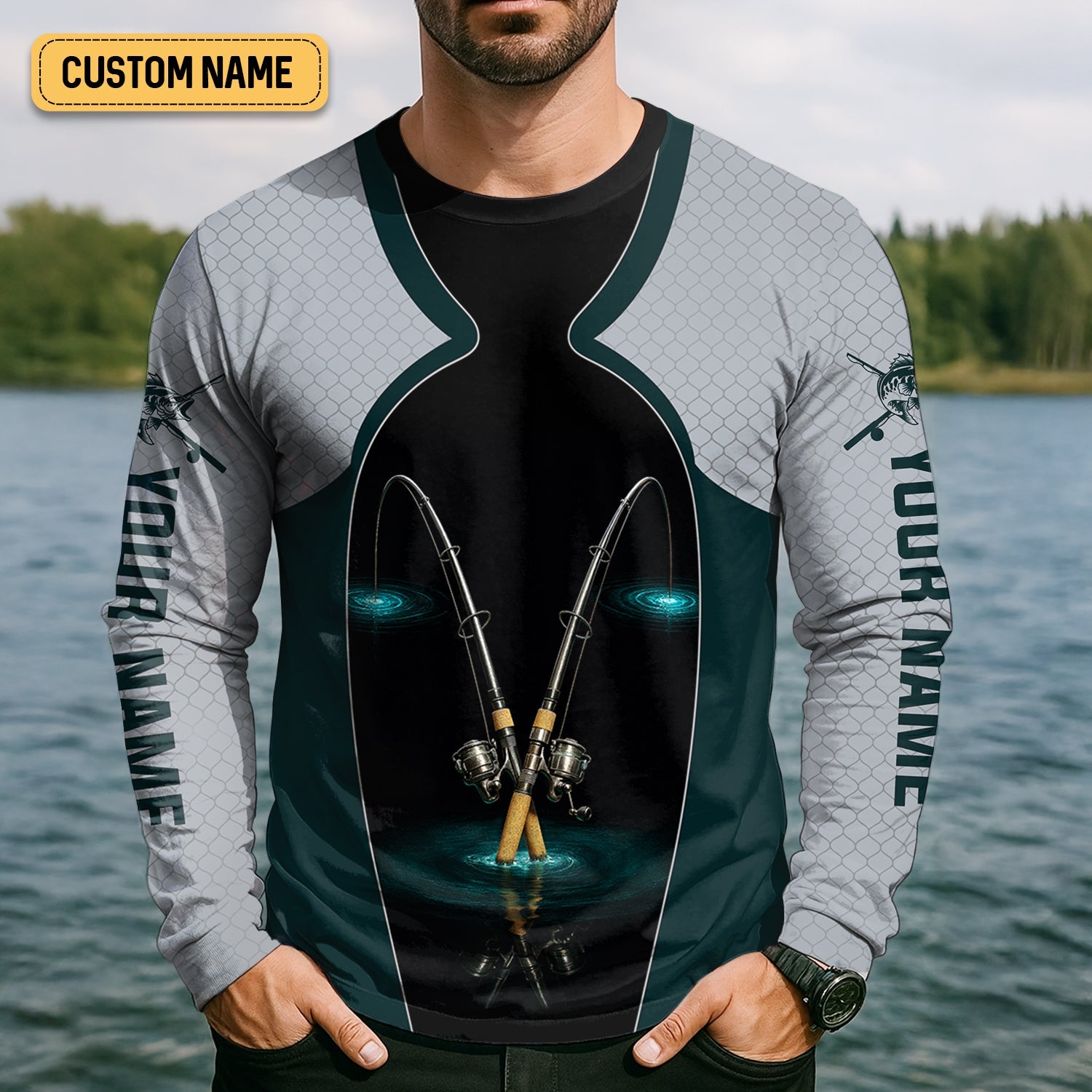 I Love It When She Bends Over Fishing Shirt, SPF Shirt For Men, Funny Fishing Shirt