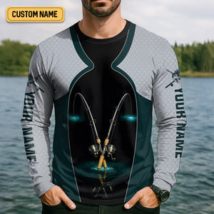 I Love It When She Bends Over Fishing Shirt, SPF Shirt For Men, Funny Fishing Shirt