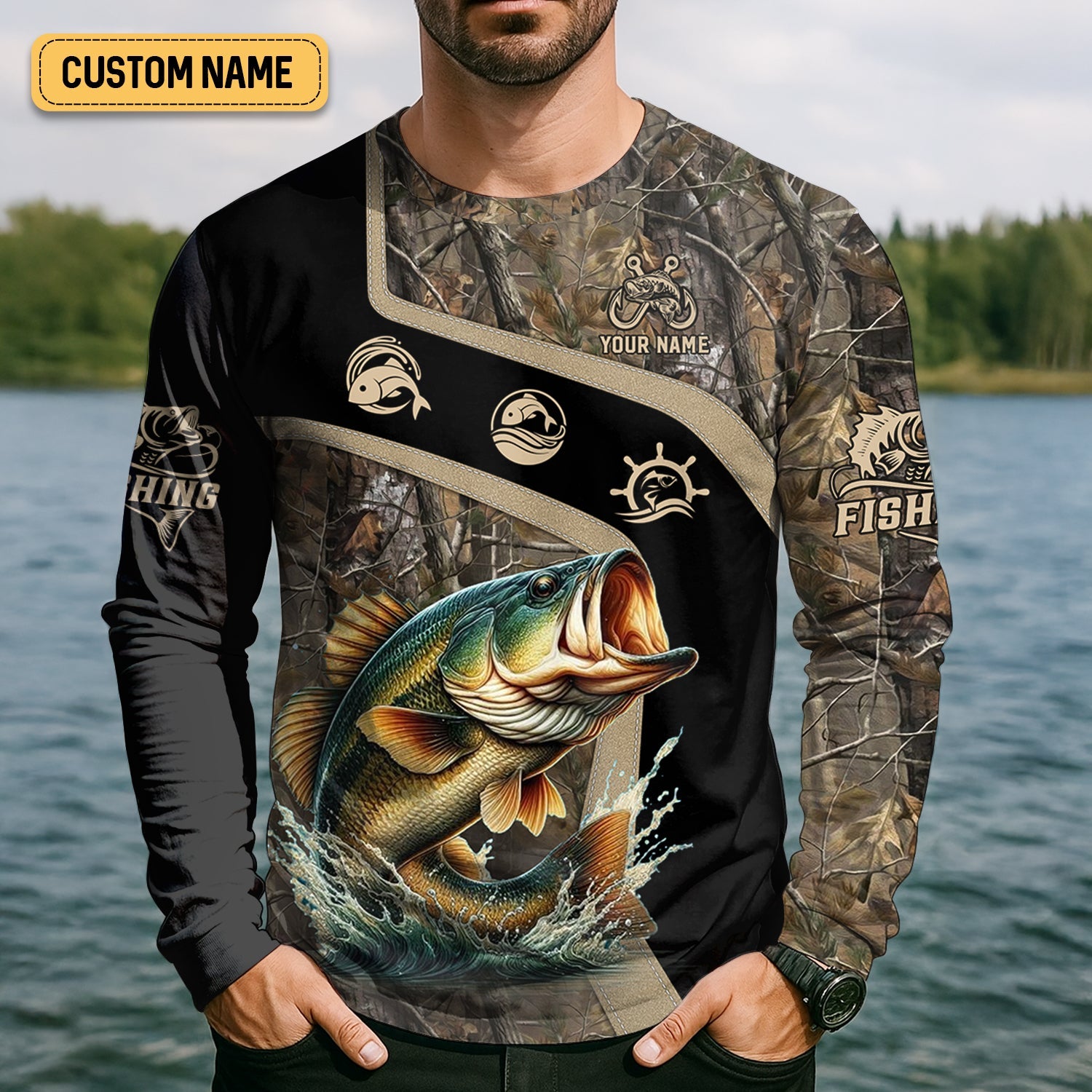 I Have A Retirement Plan Fishing UV Shirts, Tree Camouflage, Fishing Jersey, Gift For Fisherman