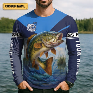 Largemouth Bass Fishing SPF Shirt For Men, Fisherman Outfit, Gift For Fisherman