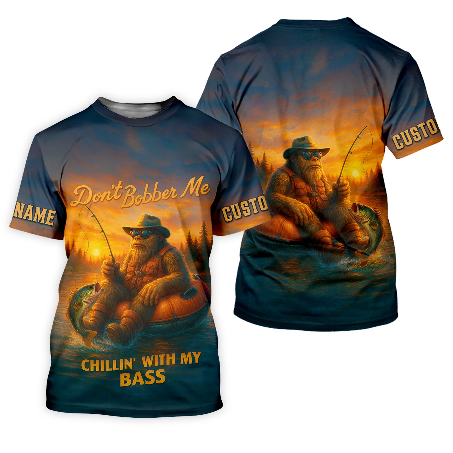 Don't Bobber Me Bass Fishing Shirt, SPF Long Sleeve Shirts, Presents For Fishermen