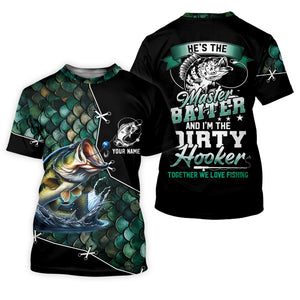 The Master Baiter And Dirty Hooker Fishing UPF Shirts, Funny Fishing Shirt, Gift For Fisherman