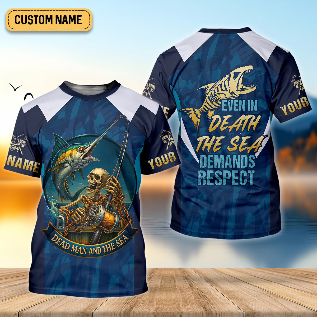 Marlin Fishing SPF Shirts, Dead Man and The Sea Fishing Shirts, Fishing Shirts For Women, Ladies Fishing Shirts