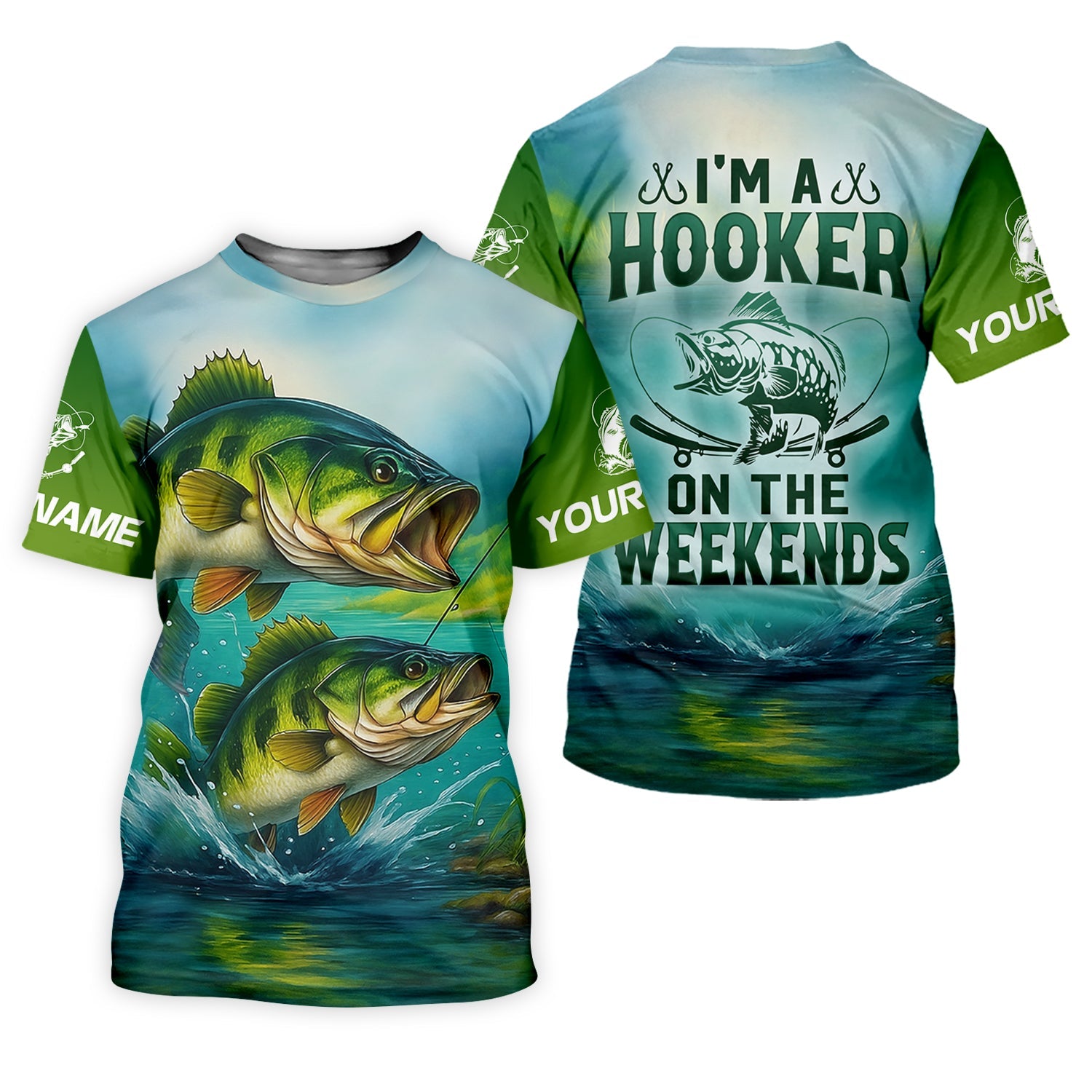 I'm A Hooker Fishing UV Shirts, Funny Fishing Shirt, Women Fishing Shirt, Bass Fishing
