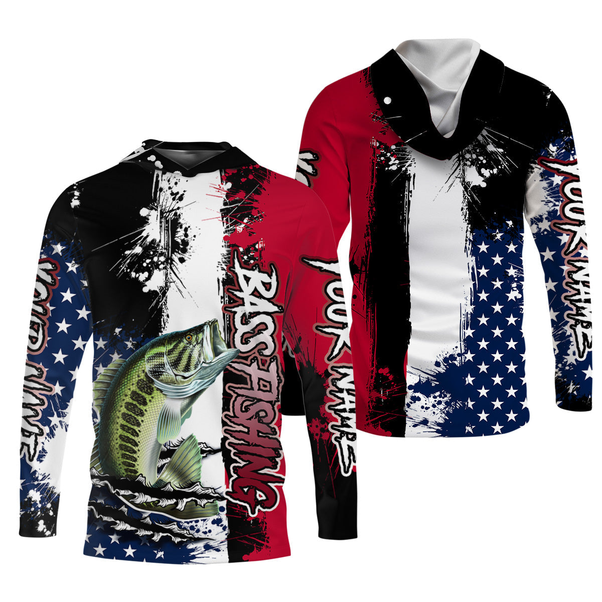 Women Patriotic Fishing UPF Shirts, Ladies Long Sleeve Fishing Shirt, Women Fishing Shirt