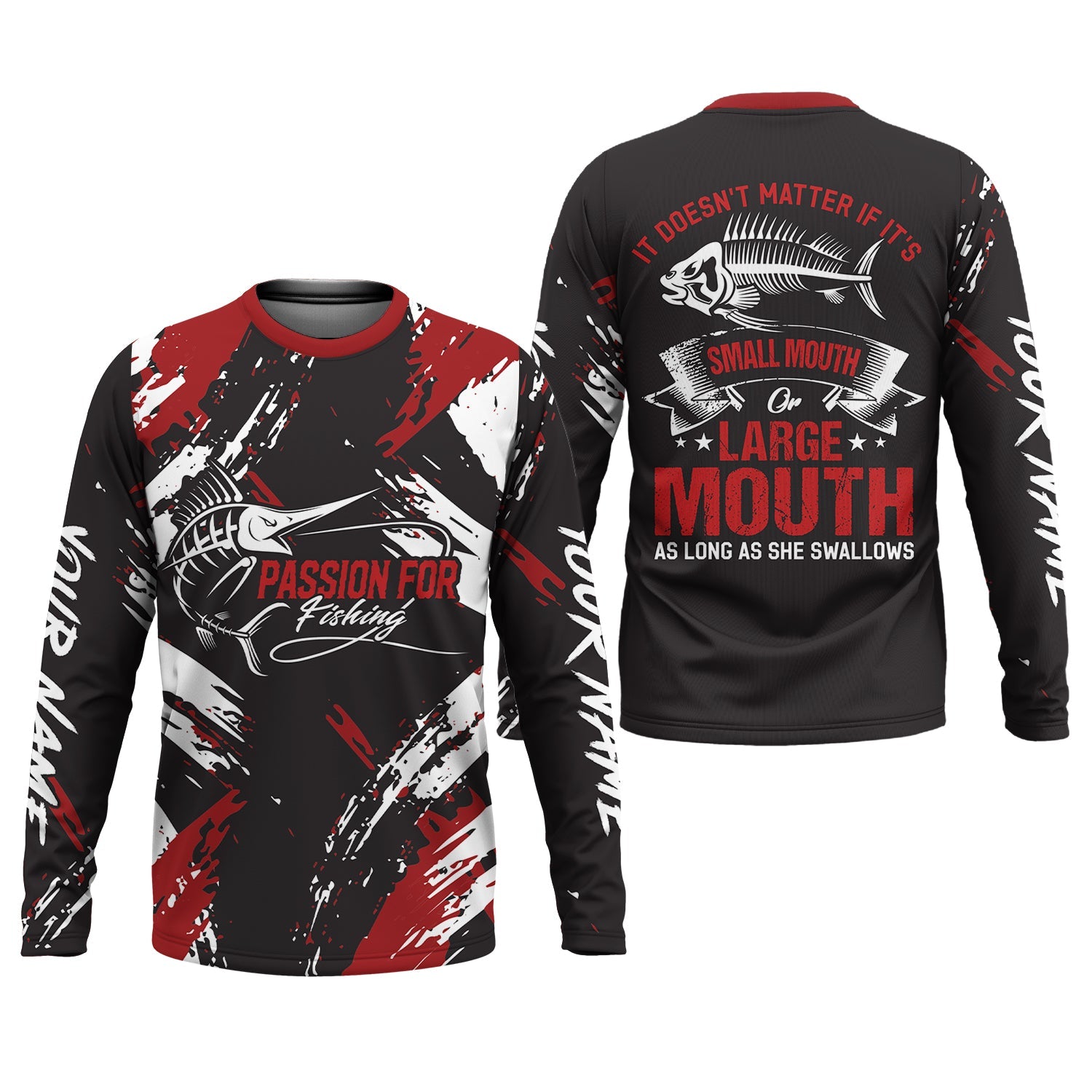 Passion for Fishing Shirts, SPF Long Sleeve Shirts, Fishing Shirts For Men