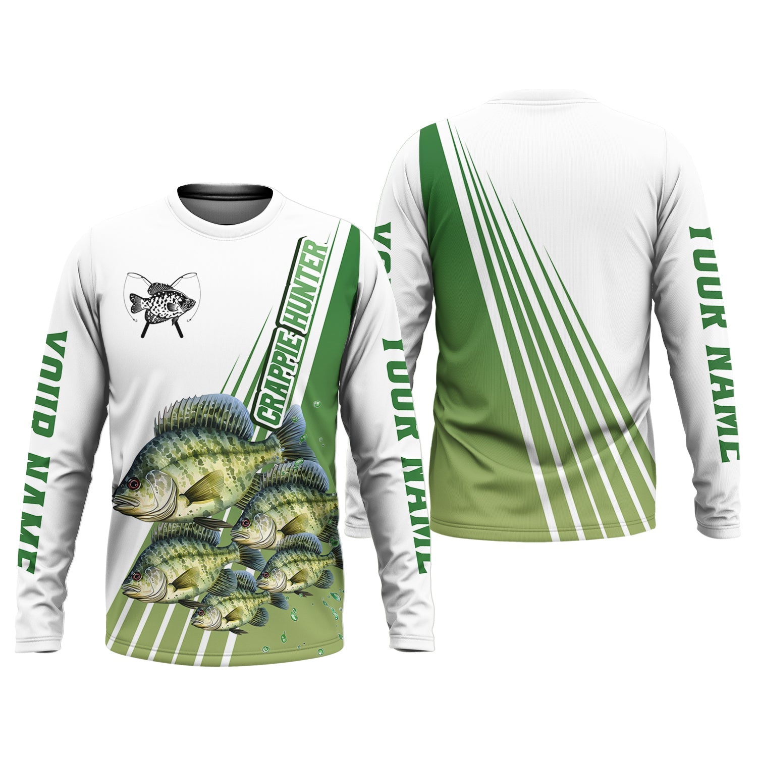 Crappie Hunter, Fishing UPF Shirts, Men Button Down Shirt, Presents For Fishermen, Mens Casual Shirts