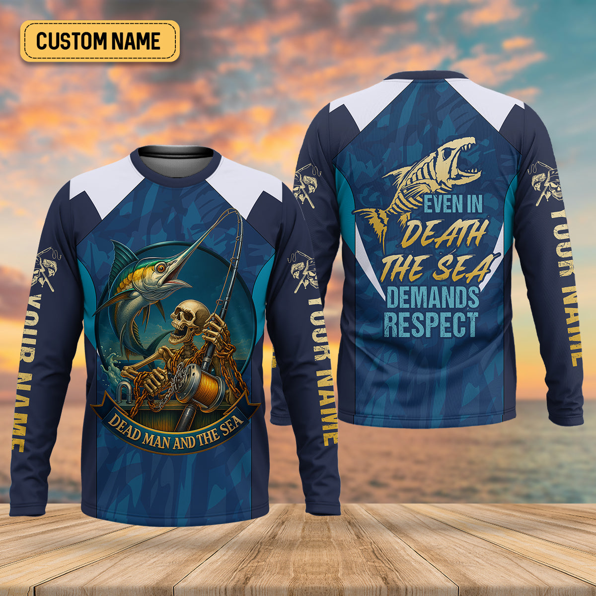 Marlin Fishing SPF Shirts, Dead Man and The Sea Fishing Shirts, Fishing Shirts For Women, Ladies Fishing Shirts