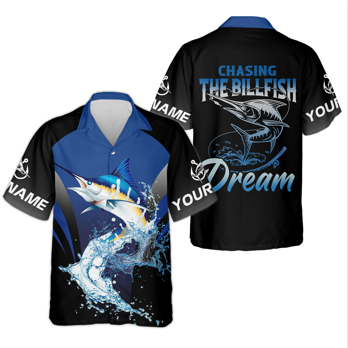 Marlin Fishing, Chasing The Billfish Dream Fishing Women SPF Shirt, Women Fishing Shirt, Funny Fishing Shirt
