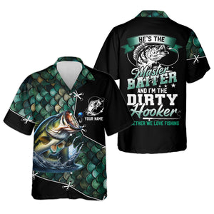 The Master Baiter And Dirty Hooker Fishing UPF Shirts, Funny Fishing Shirt, Gift For Fisherman