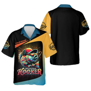Weekend Hooker Performance Fishing Shirts, SPF Shirt For Men, Hooded Fishing Shirt, Fishing Shirts For Men