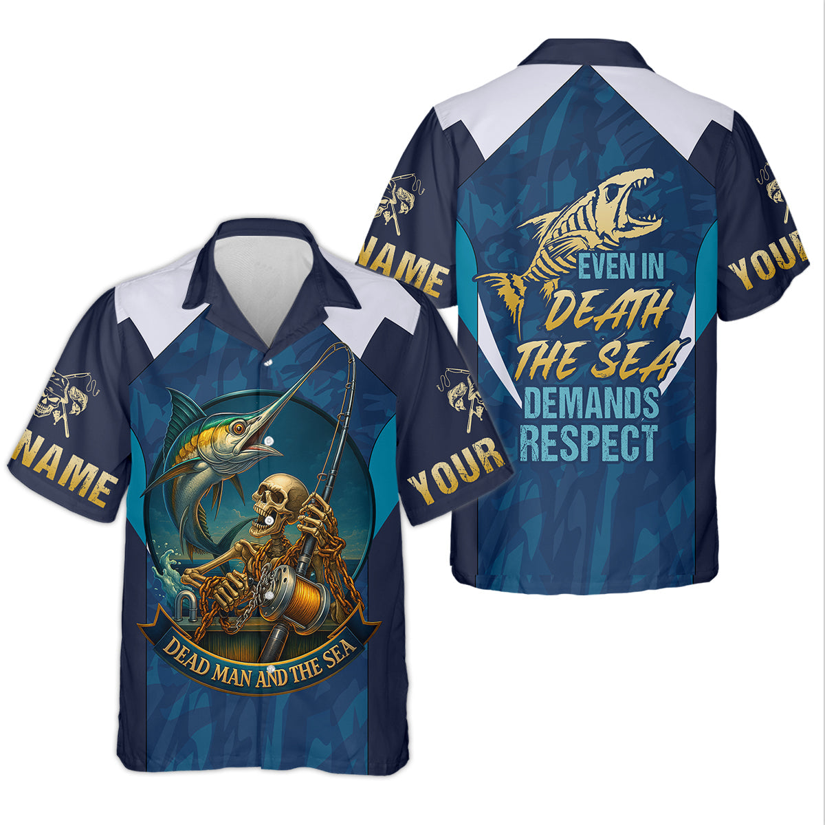 Marlin Fishing SPF Shirts, Dead Man and The Sea Fishing Shirts, Fishing Shirts For Women, Ladies Fishing Shirts