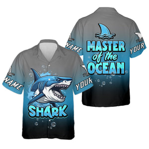 Shark Fishing UPF Shirts, Shark Master of The Ocean, Women Fishing Shirt, SPF Long Sleeve Shirts Womens