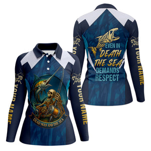 Marlin Fishing SPF Shirts, Dead Man and The Sea Fishing Shirts, Fishing Shirts For Women, Ladies Fishing Shirts