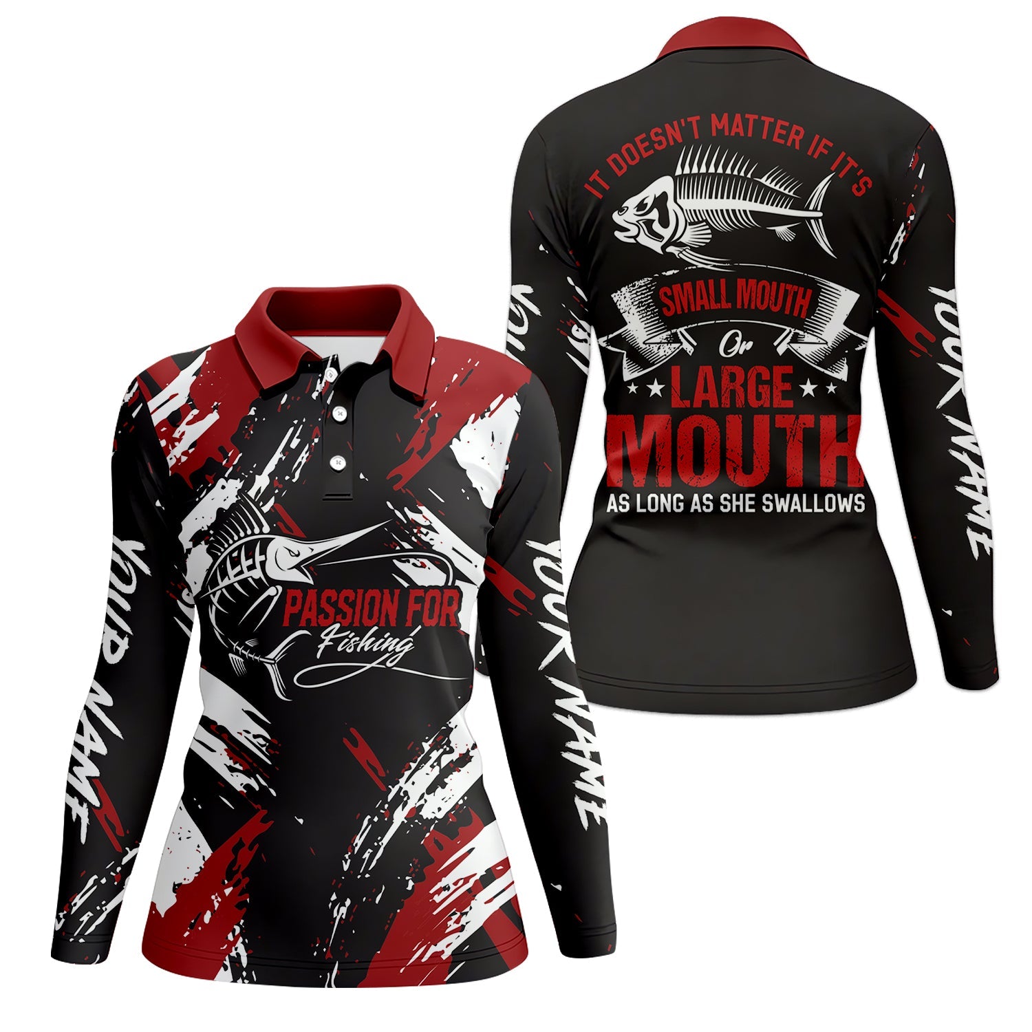 Passion for Fishing Shirts, SPF Long Sleeve Shirts Womens, Female Fishing Shirts