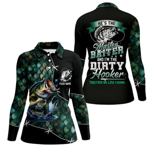 The Master Baiter And Dirty Hooker Fishing UPF Shirts, SPF Long Sleeve Shirts Womens