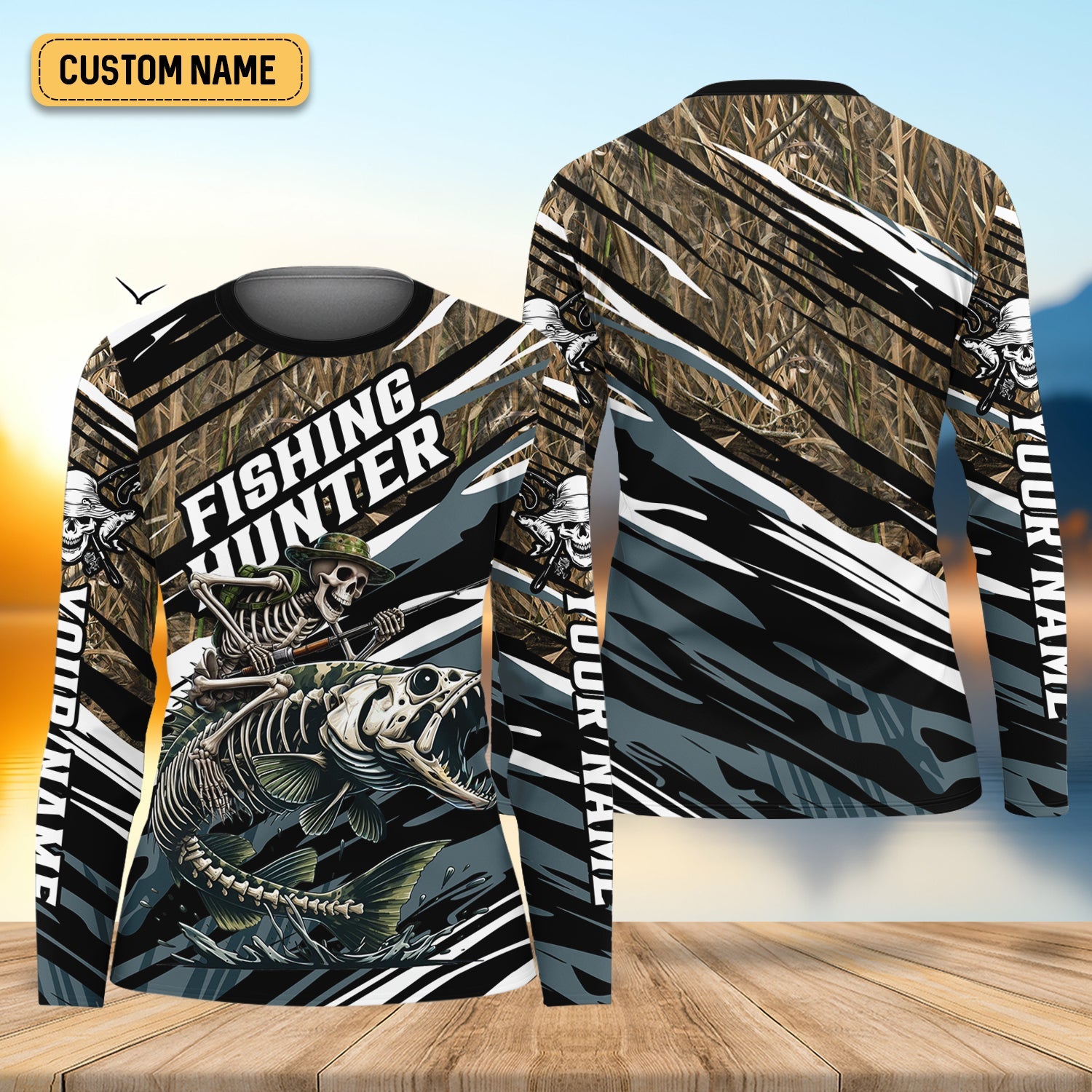 Fishing Hunter Camo Fishing Shirt, Women Fishing Shirt, SPF Long Sleeve Shirts