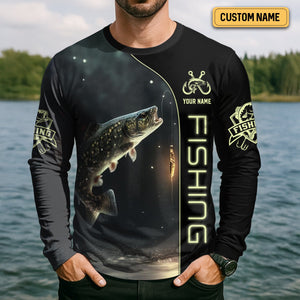 I'm Fishing, Thinking About It, Funny Fishing Shirts, UV Shirts For Men, Men Long Sleeve Shirt