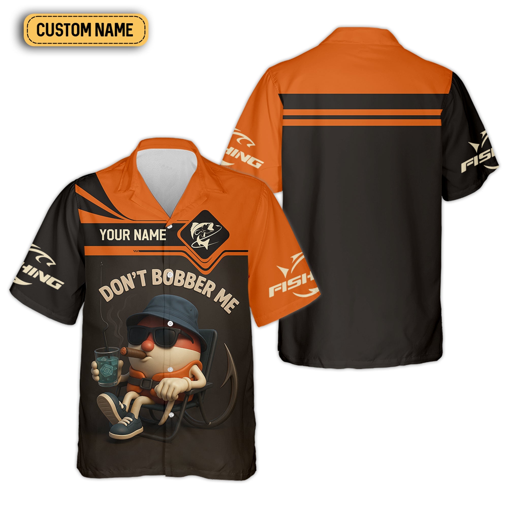 Don't Bobber Me SPF Shirts For Men, Funny Fishing T-Shirt, Hooded Sun Shirt, Men Long Sleeve Shirt