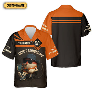 Don't Bobber Me SPF Shirts For Men, Funny Fishing T-Shirt, Hooded Sun Shirt, Men Long Sleeve Shirt