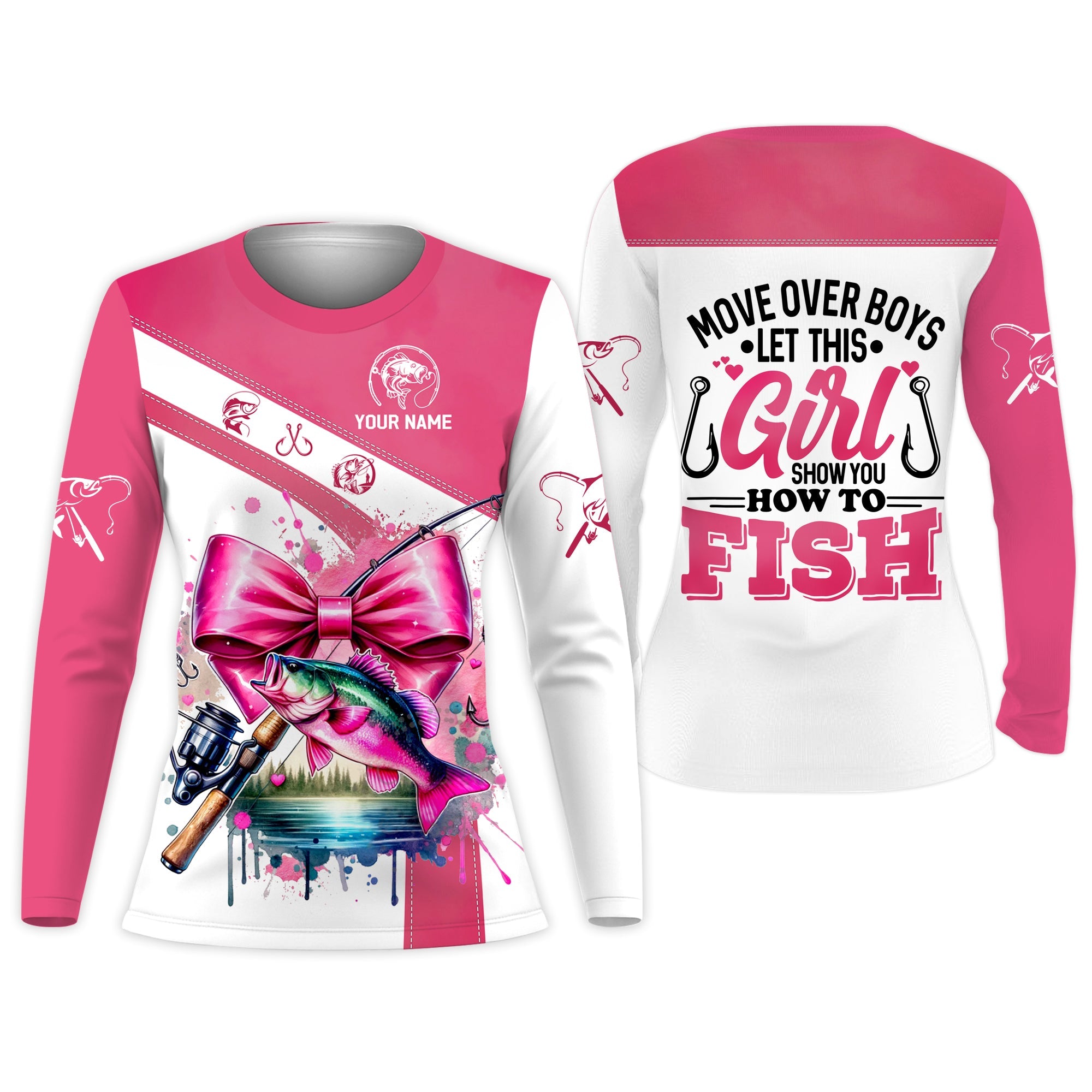 How To Fish, Coquette Shirt, UV Shirts For Women, Long Sleeve Sun Shirt, Female Fishing Shirt, Long Sleeve Tops