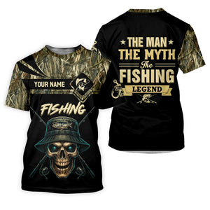 The Man The Myth The Legend, SPF Long Sleeve Shirts, SPF Shirts For Men, Fishing UPF Shirts, Sun Shirts For Men