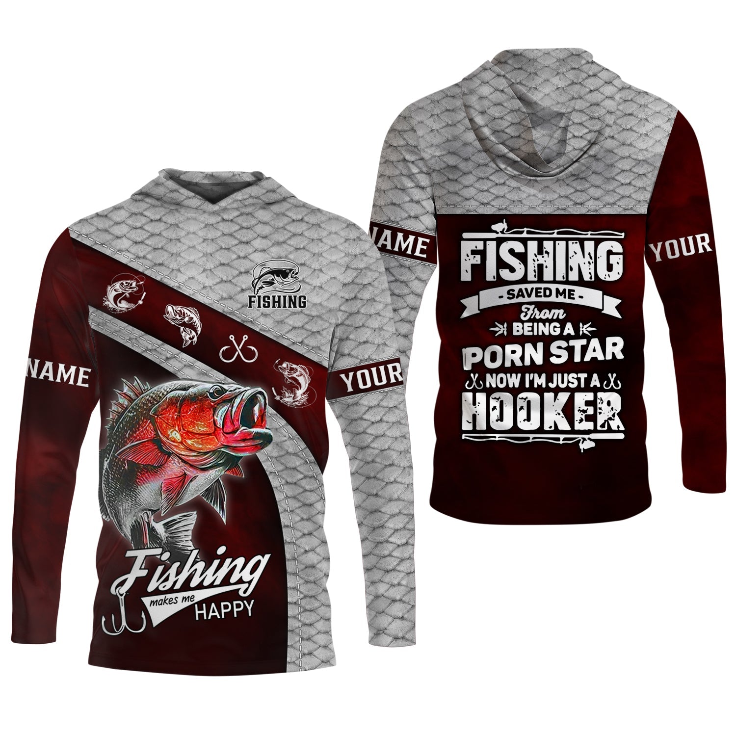 Fishing Saved Me from Being Pornstar Funny Fishing Shirt, SPF Shirt For Men, Gift For Fisherman