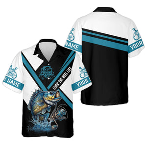 Livin The Reel Life, Funny Fishing Shirt, Men Button Down Shirt, UV Protection Clothing, Bass Fishing