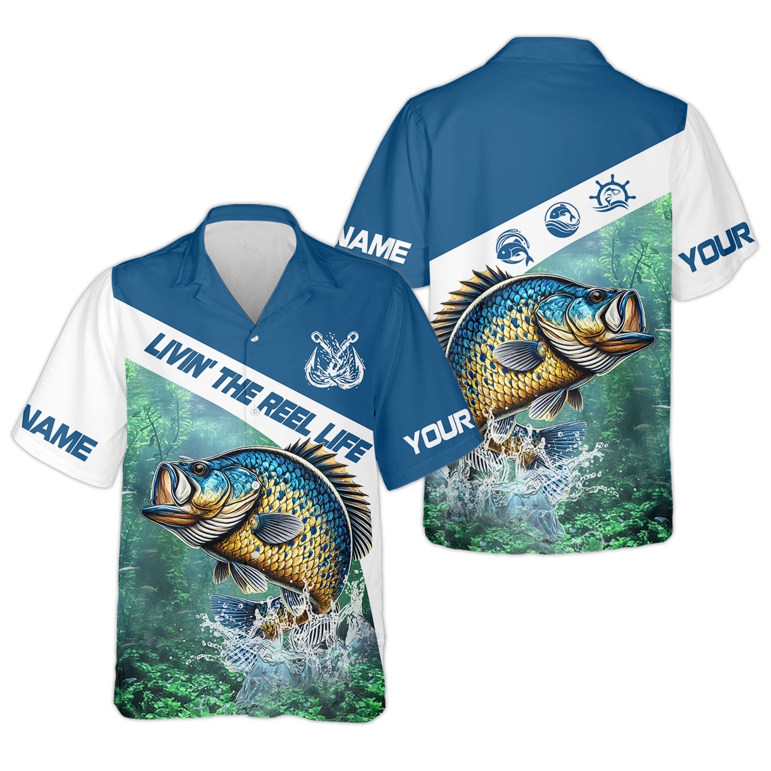 Livin The Reel Life, Fishing UPF Shirts, Men Jersey, Best Fishing Gifts, Men Long Sleeve Shirt