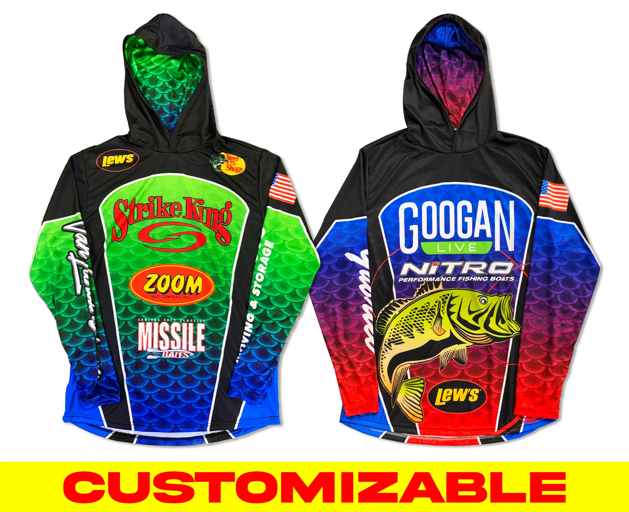 Create Custom Long Sleeve Hooded UPF Shirt For Your Team And Family